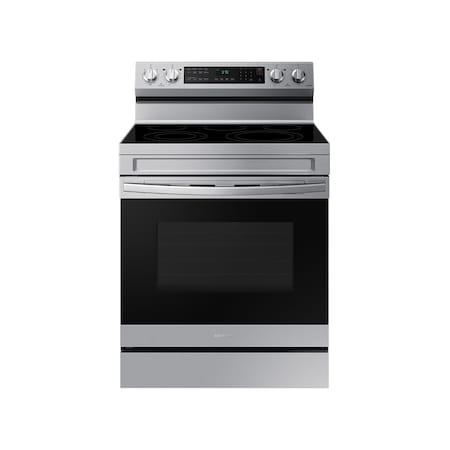 Samsung 6.3 cu. ft. Smart Freestanding Electric Convection Range NE63A6511SS